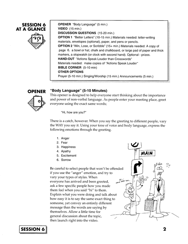 JUMP START (Single Lesson): EDGE 6A - Relationships that Count (Study Guide)