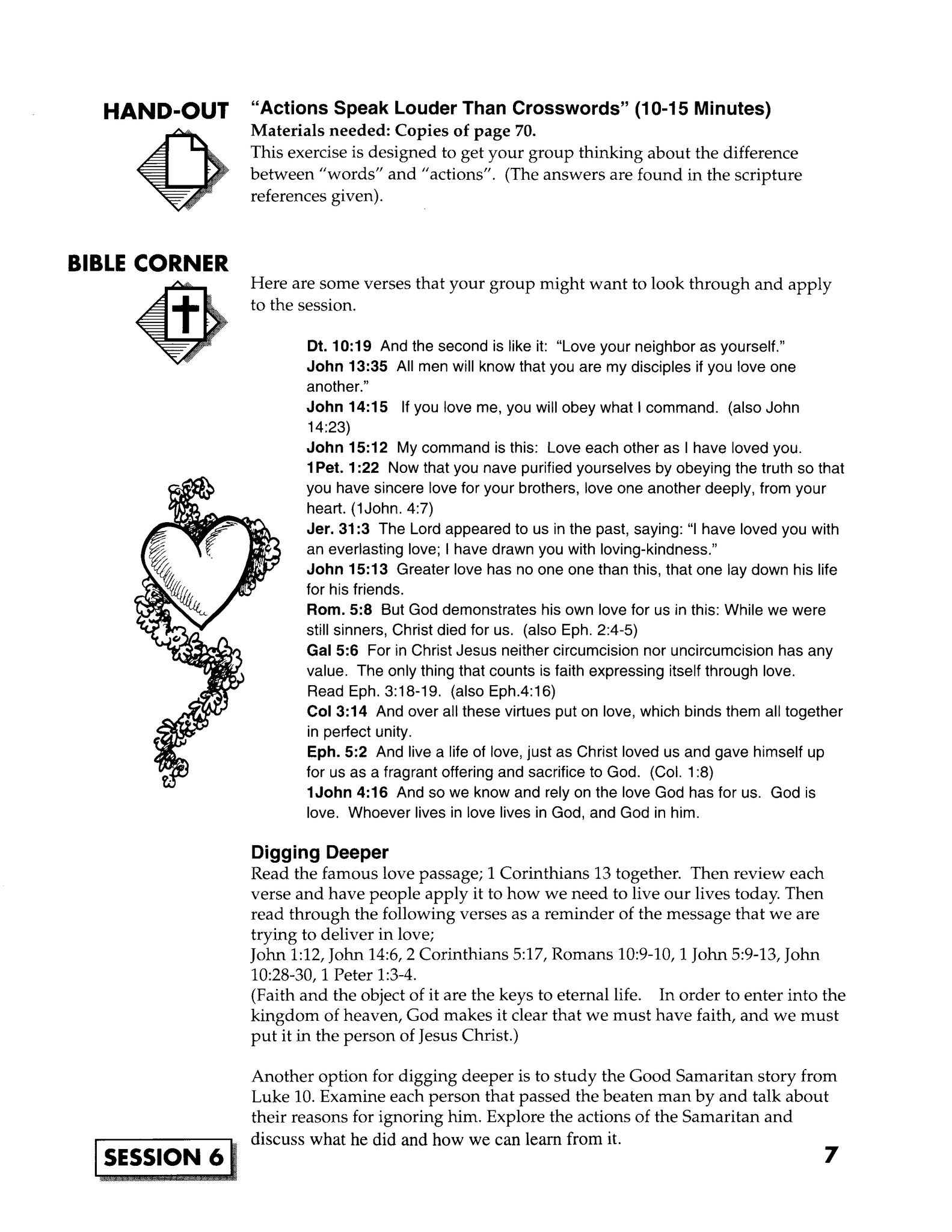 JUMP START (Single Lesson): EDGE 6A - Relationships that Count (Study Guide)