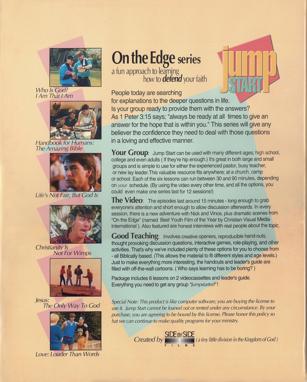 JUMP START ON THE EDGE: How to DEFEND Your Faith Leader Workbook (PRINT VERSION)