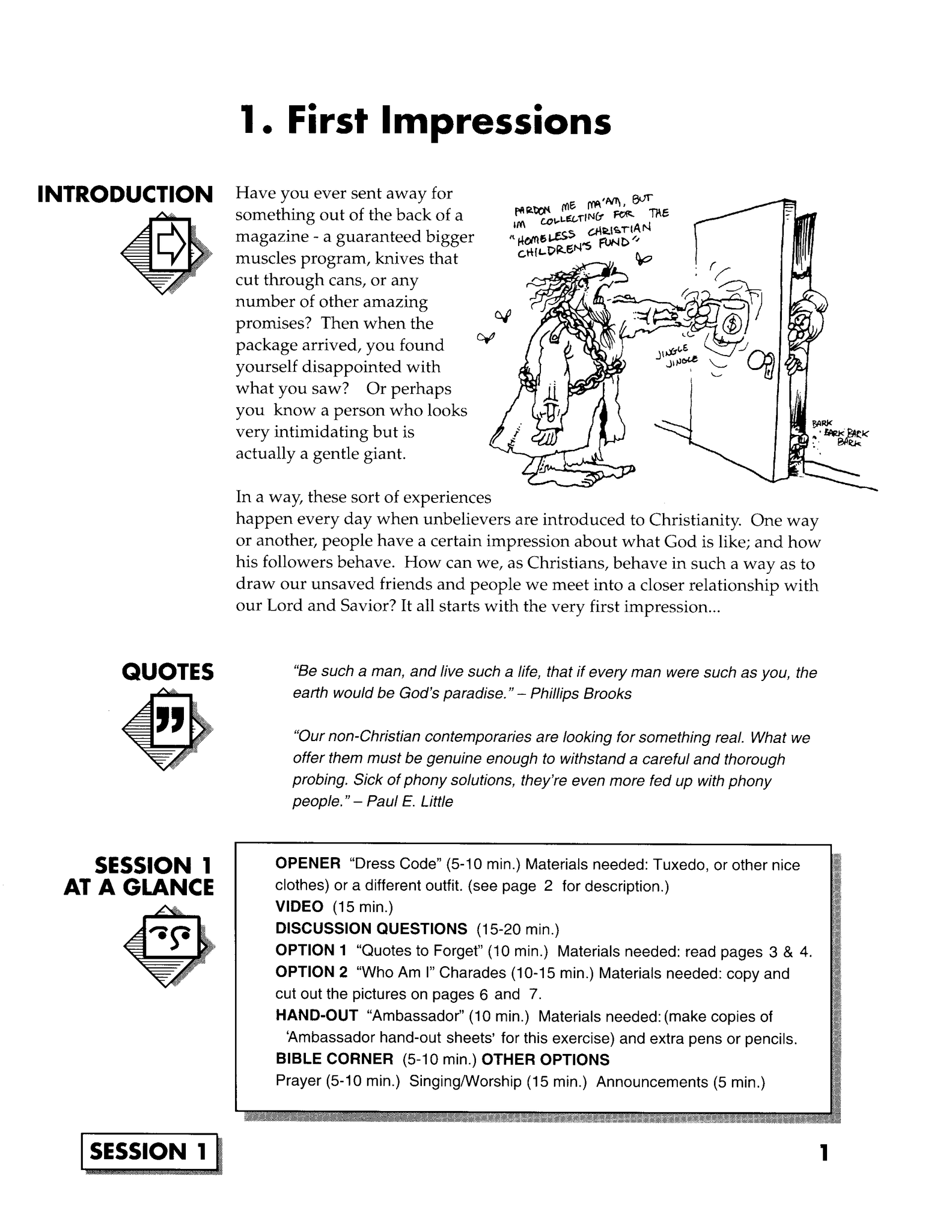 JUMP START (Single Lesson): ICE 1A - First Impressions (Study Guide)