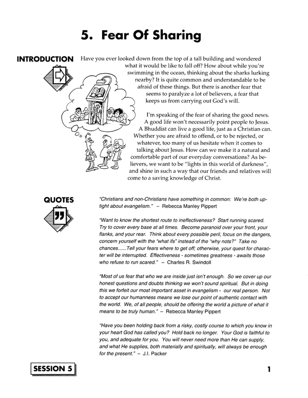 JUMP START (Single Lesson): ICE 5A - Fear of Sharing (Study Guide)