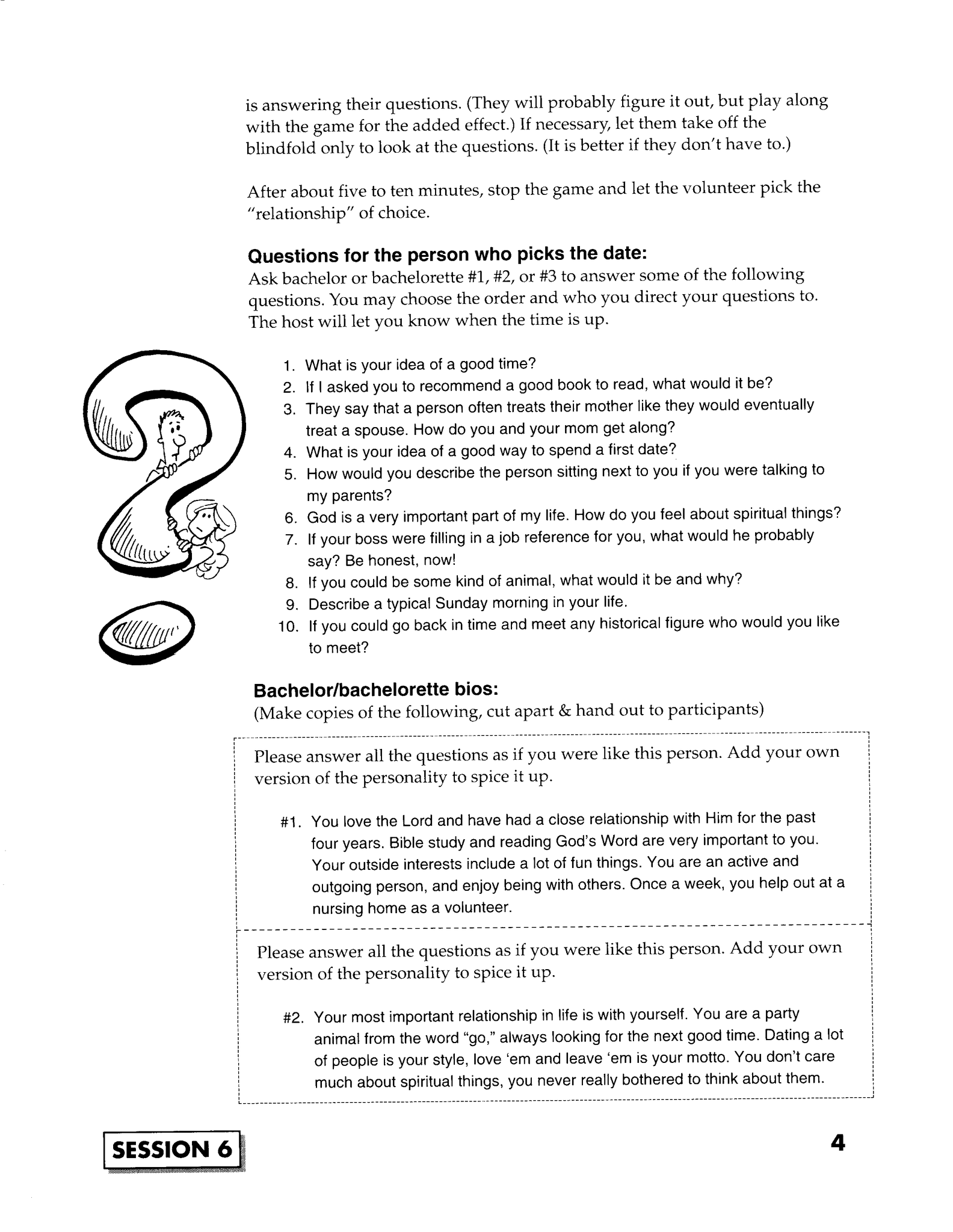 JUMP START (Single Lesson): ICE 6A - Relationships that Count (Study Guide)